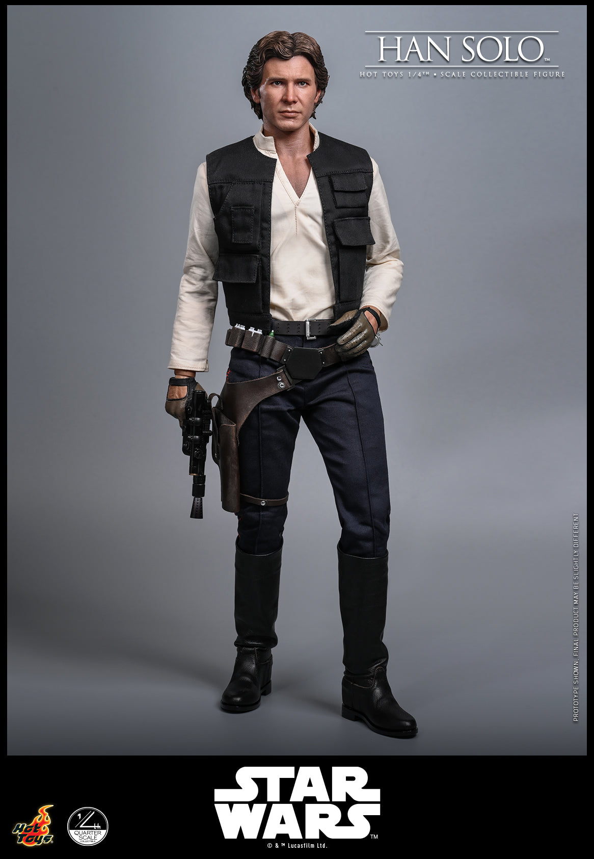 Pre-Order “Star Wars: A New Hope™” 1/4th Scale Han Solo™ Collectible Figure