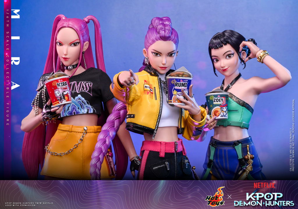 Pre-Order “KPop Demon Hunters” 1/6th Scale Rumi, Mira & Zoey Collectible Set