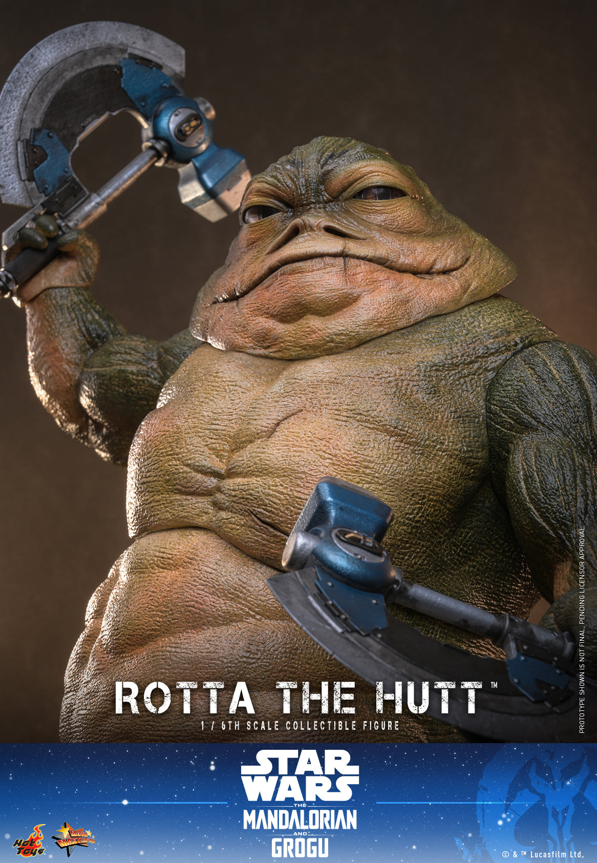 "Star Wars: The Mandalorian & Grogu™"1/6th scale Rotta The Hutt™ Collectible Figure