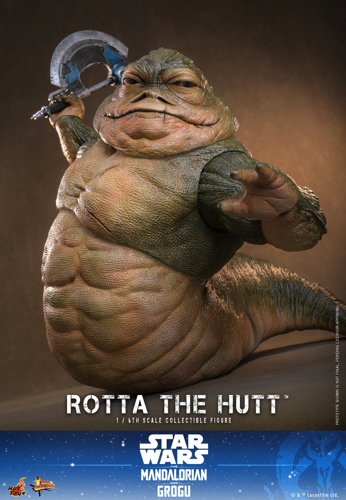 "Star Wars: The Mandalorian & Grogu™"1/6th scale Rotta The Hutt™ Collectible Figure