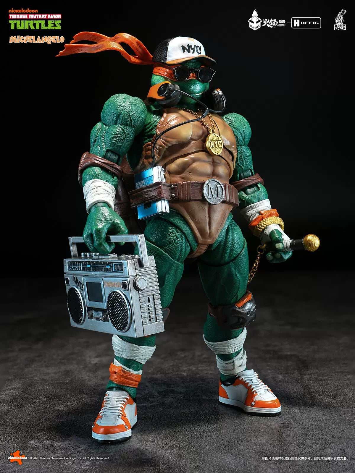 HEATBOYS TMNT Michelangelo Deluxe Edition Street Rapper style