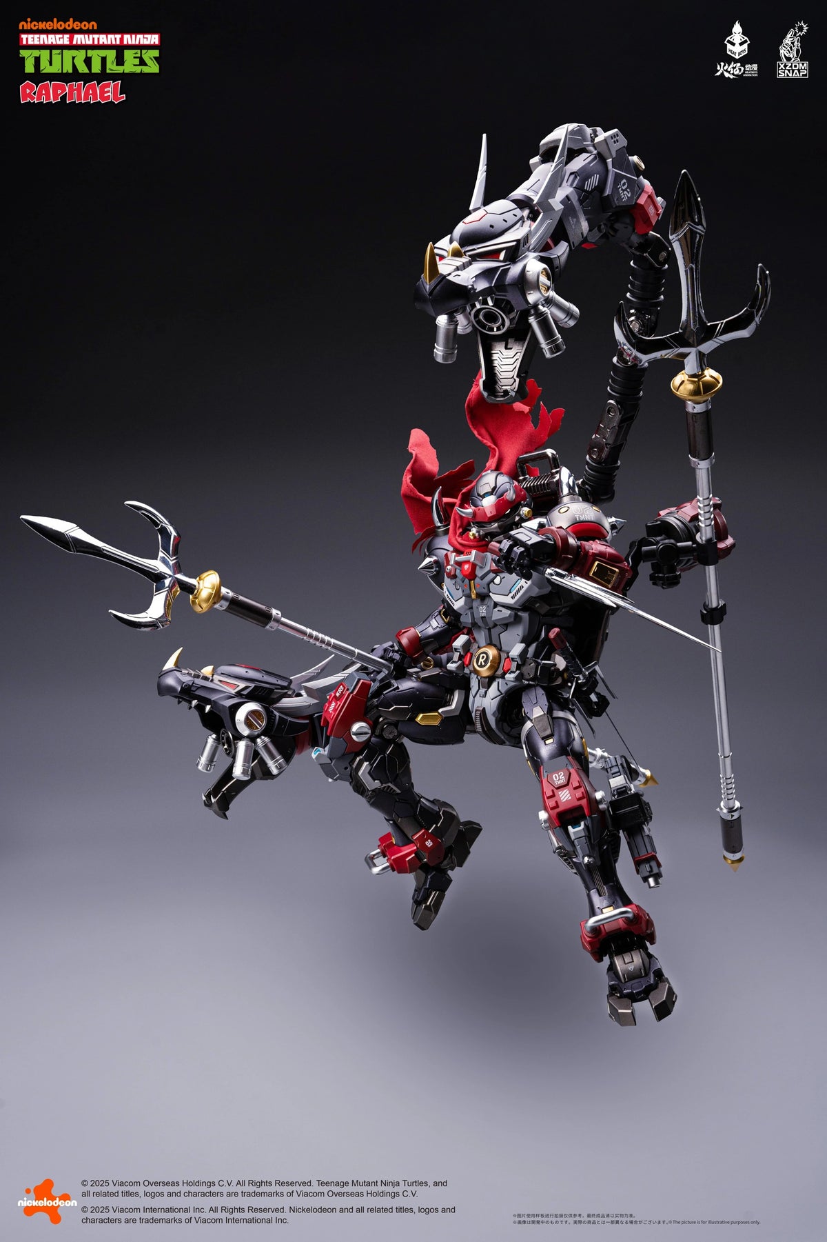 HEATBOYS TMNT Mechaheat Raphael dynamic pose