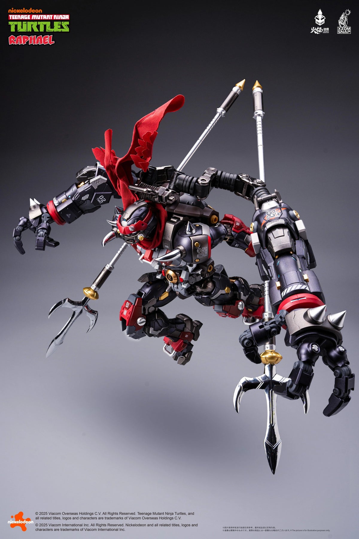 HEATBOYS TMNT Mechaheat Raphael combat pose