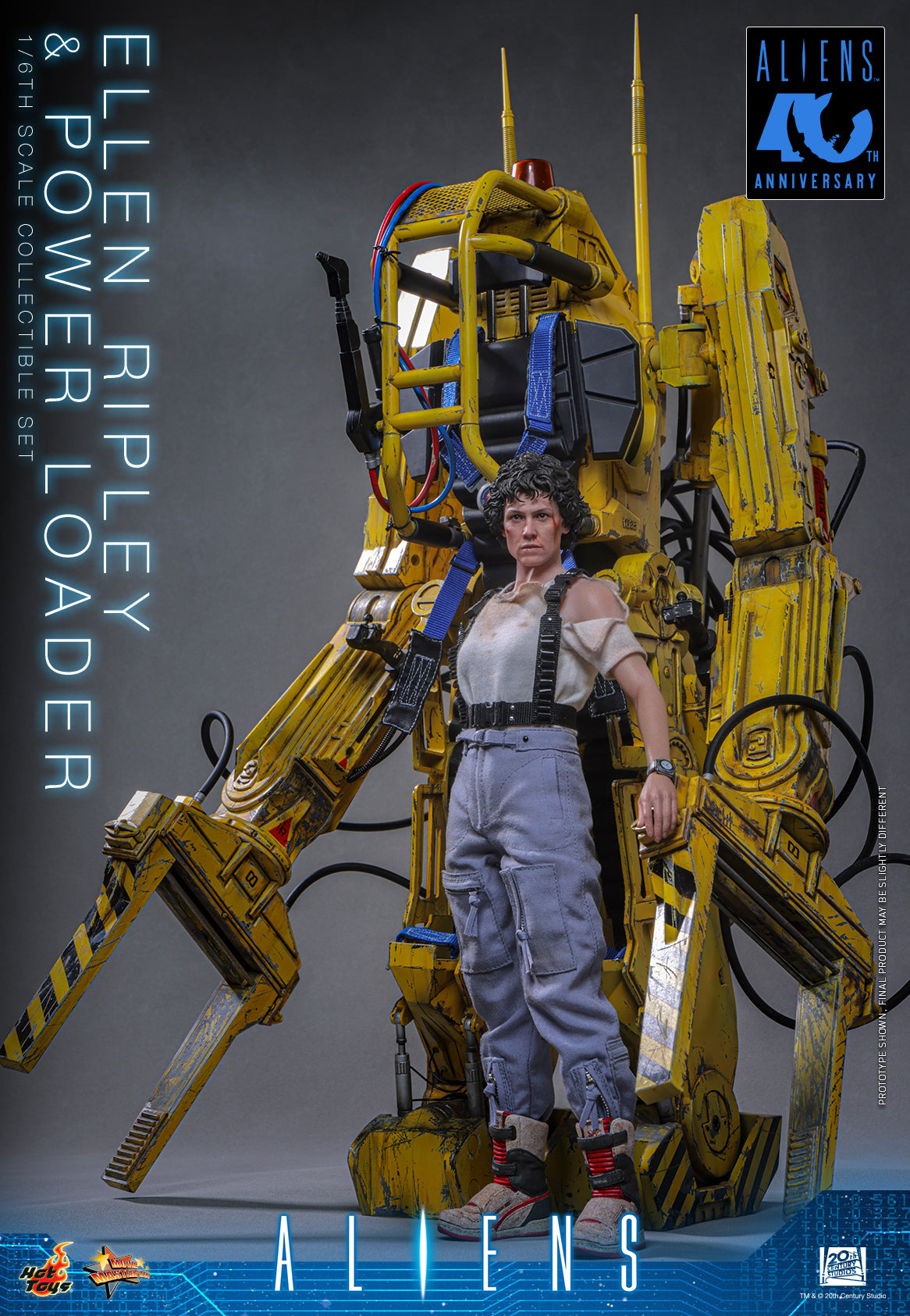 Hot Toys Aliens Ellen Ripley and Power Loader Collectible Set