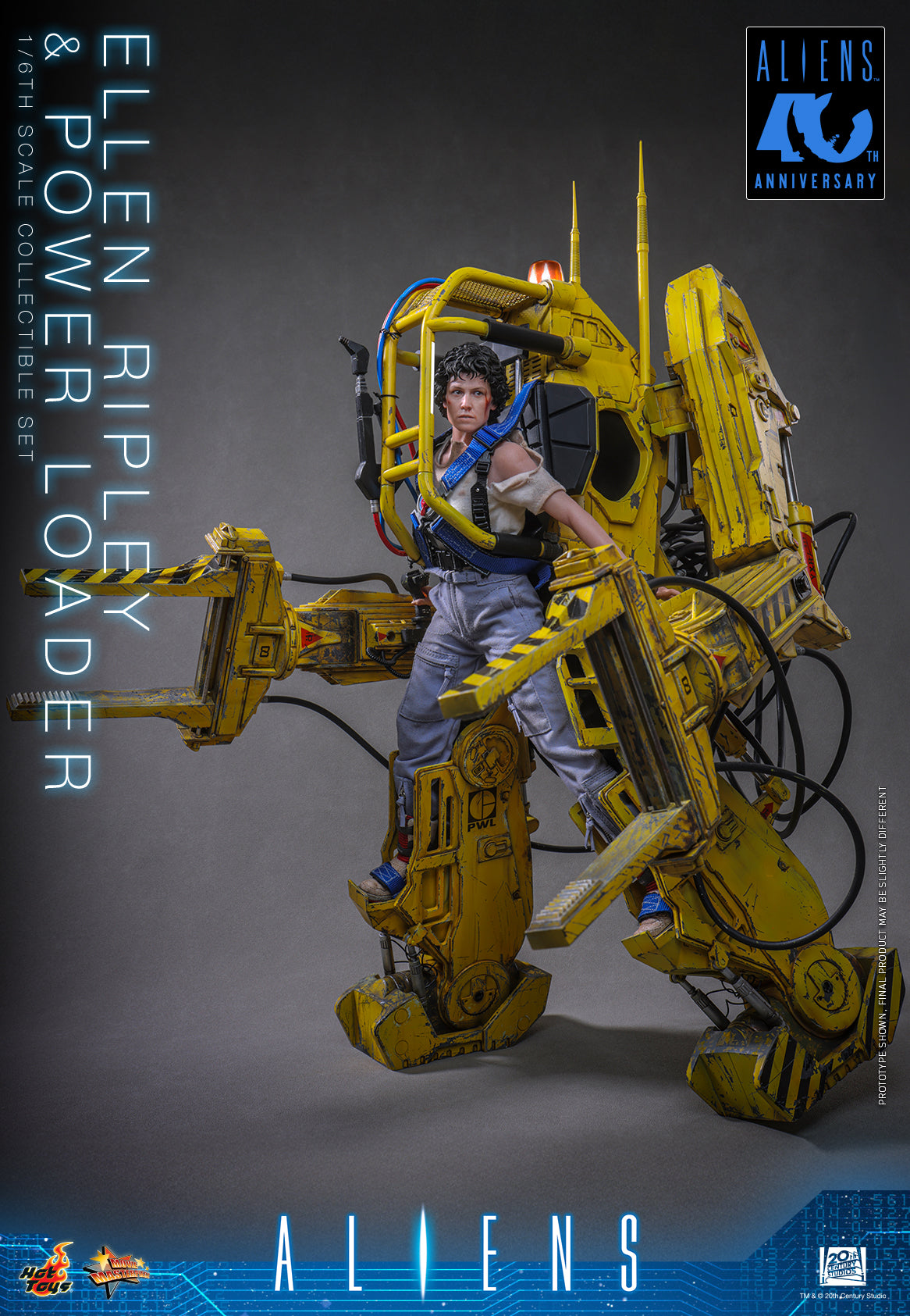Hot Toys Aliens Ellen Ripley and Power Loader Collectible Set