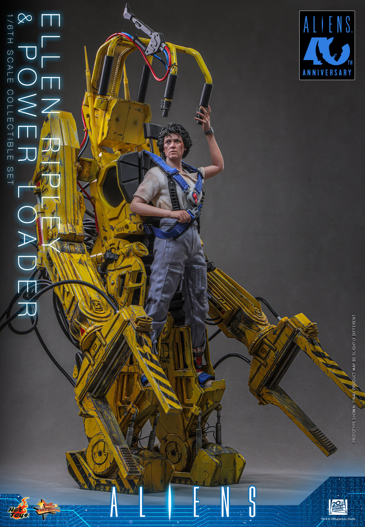 Hot Toys Aliens Ellen Ripley and Power Loader Collectible Set