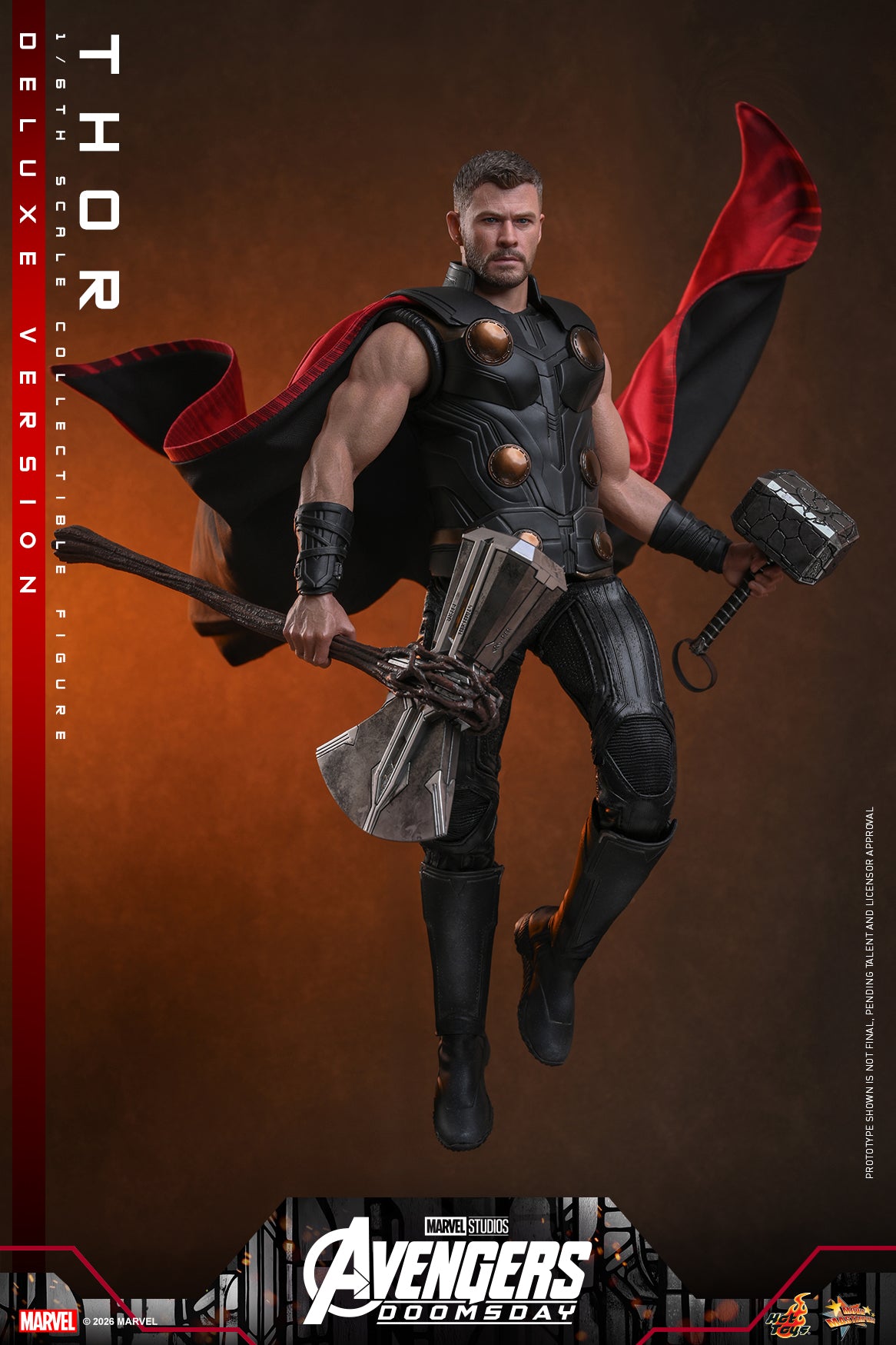 Hot Toys Avengers Doomsday Thor Deluxe Collectible Figure